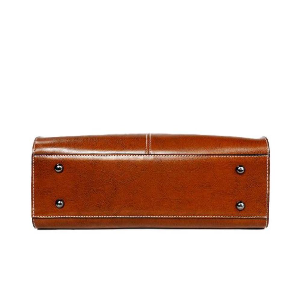 Victoria - Bolso tote clásico de piel atemporal