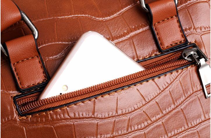 Evelyn - Conjunto de 4 bolsos de cuero Everyday Elegance