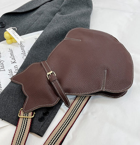 Susan - Elegante bolso bandolera de cuero con encanto