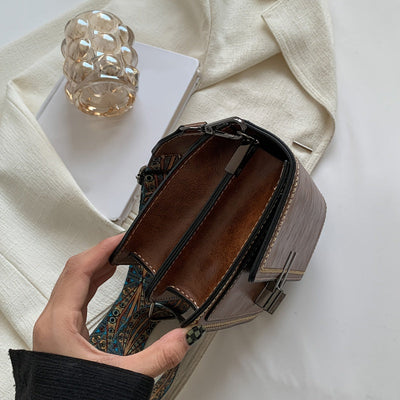Layla - Elegante bolso bandolera de piel estilo retro