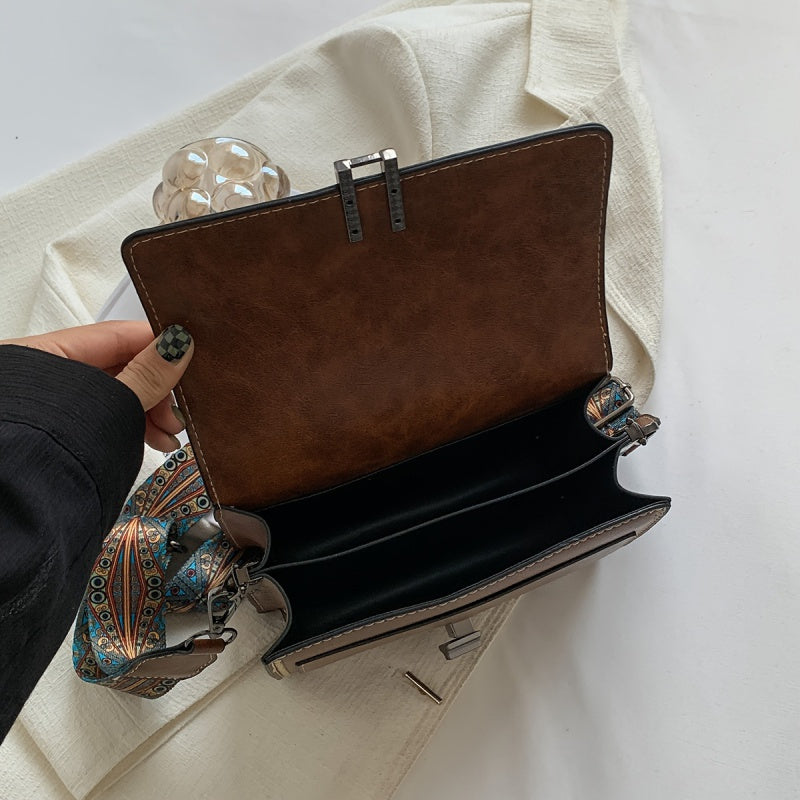 Layla - Elegante bolso bandolera de piel estilo retro