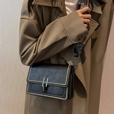 Layla - Elegante bolso bandolera de piel estilo retro