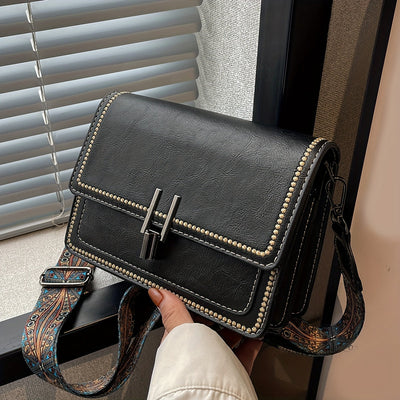 Layla - Elegante bolso bandolera de piel estilo retro