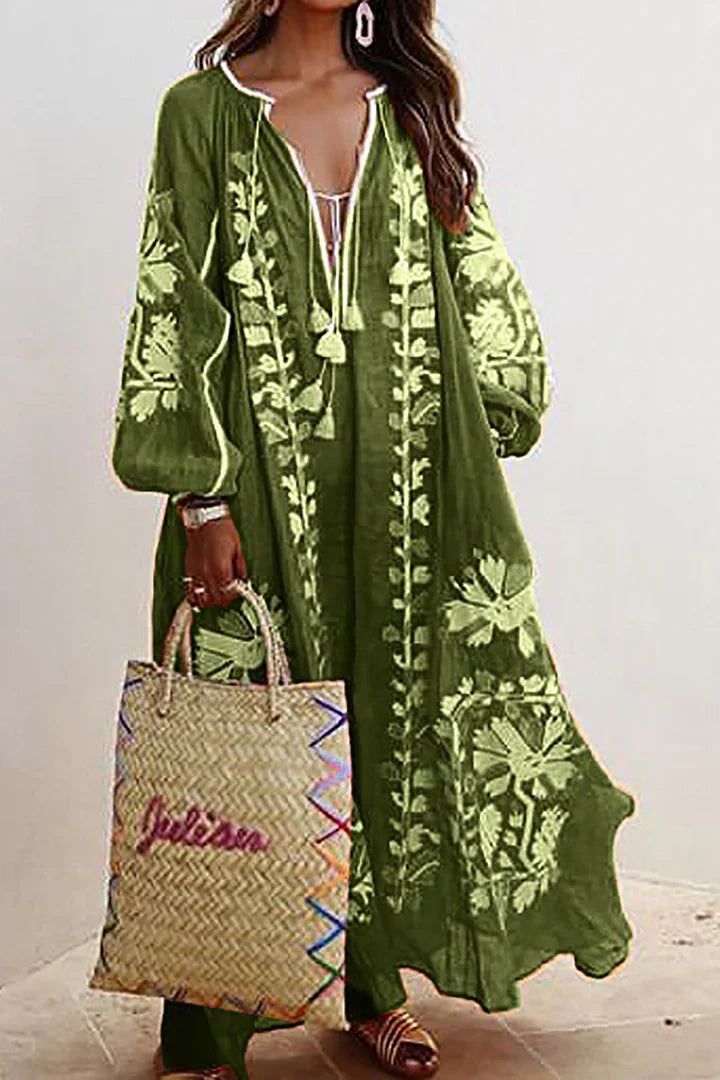 Vestido largo bohemio floral Keziah™