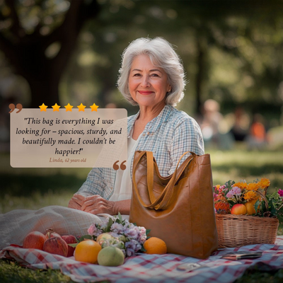 Carol - Bolso tote de cuero moderno y elegante