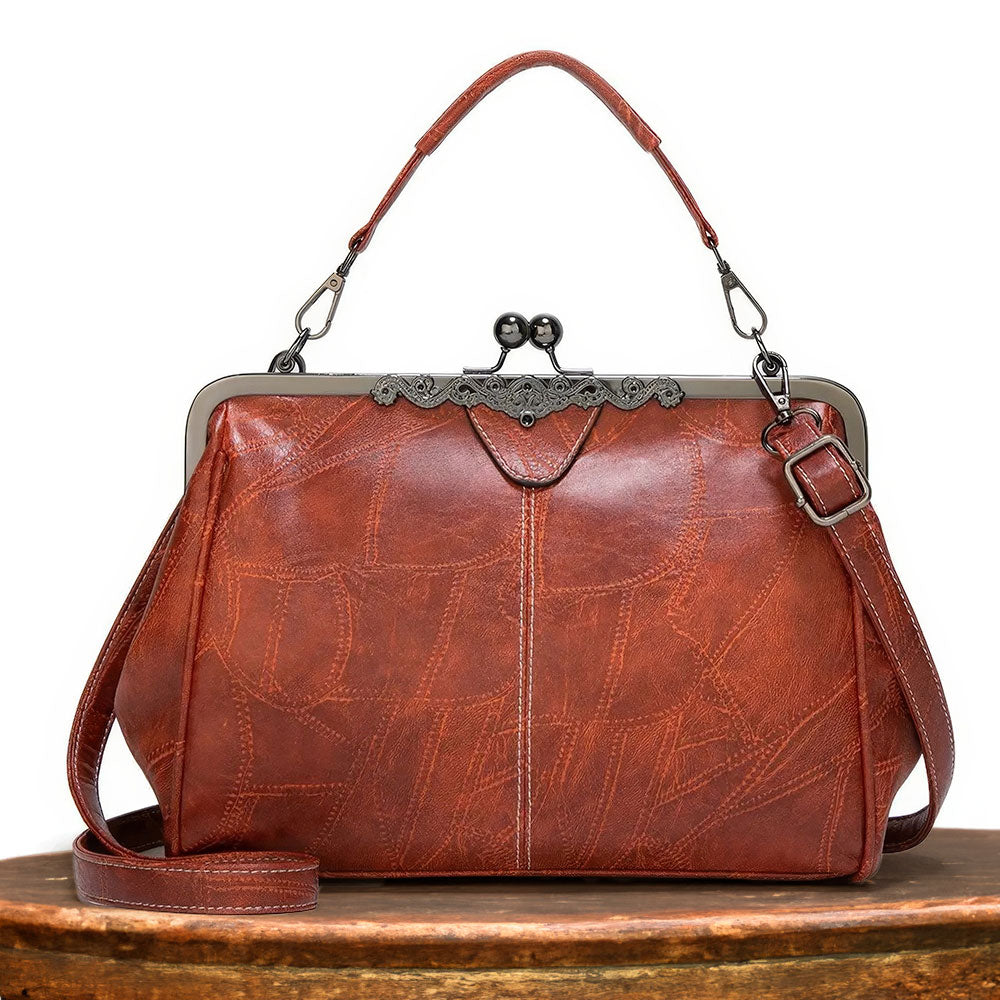 Evelyn - Bolso clásico vintage de piel