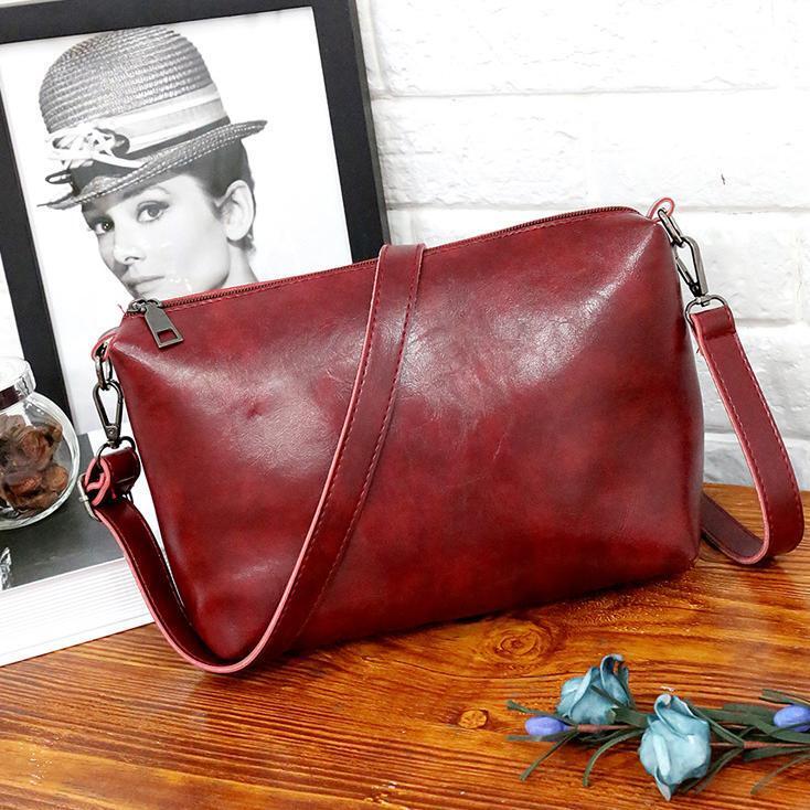 Riley - Conjunto de 4 bolsos vintage de cuero suave