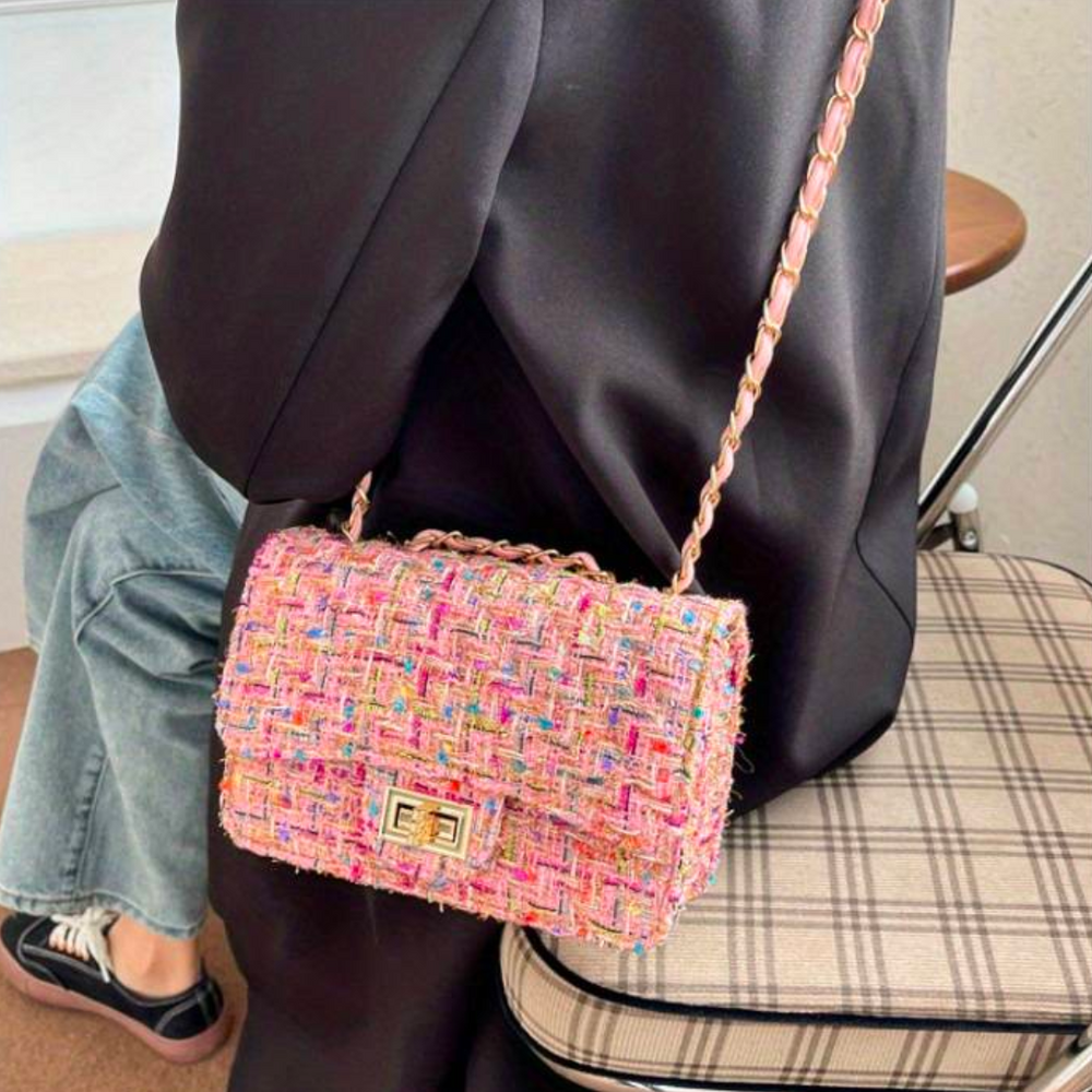 Madison - Bolso de hombro de tweed parisino