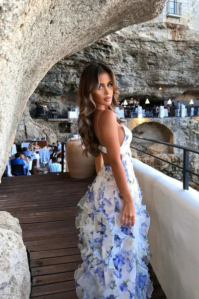 Vestido floral con volantes Shanna™