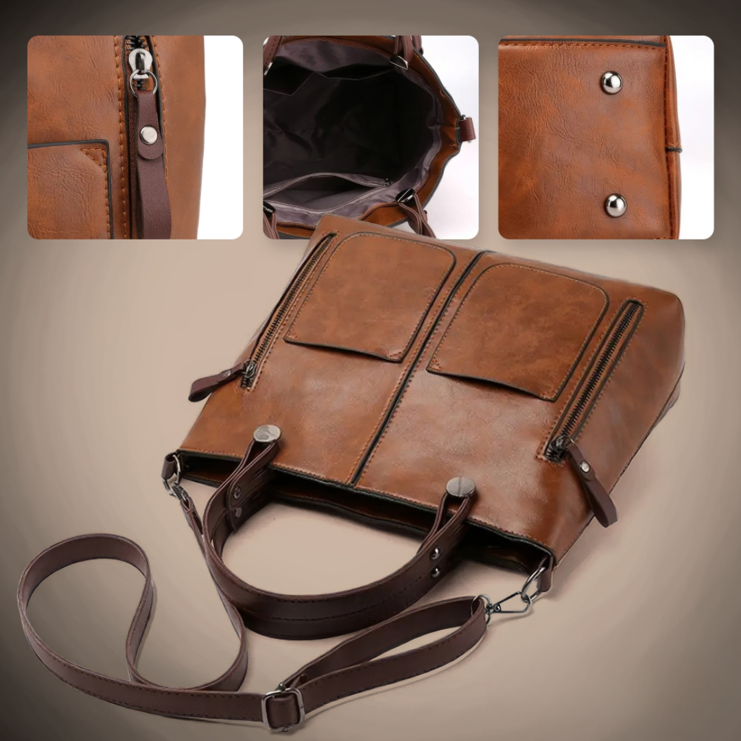 Nancy - Bolso de hombro de piel con elegancia atemporal