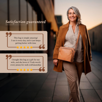 Perla - Bolso de piel clásico de obra maestra 