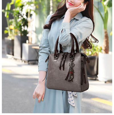 Avery - Juego de 4 bolsos de cuero esenciales