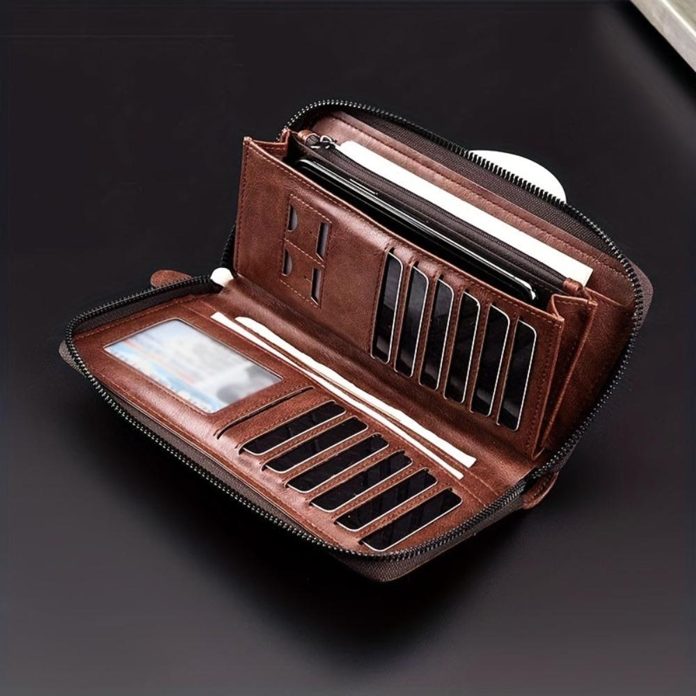 Hazel - Clutch de cuero con elegancia retro