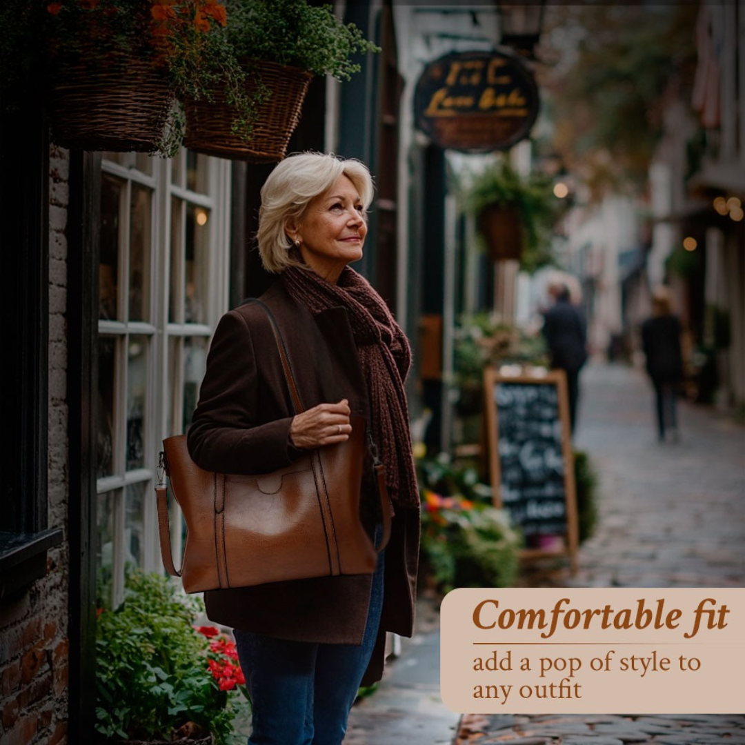 Jane - Bolso de cuero vintage atemporal