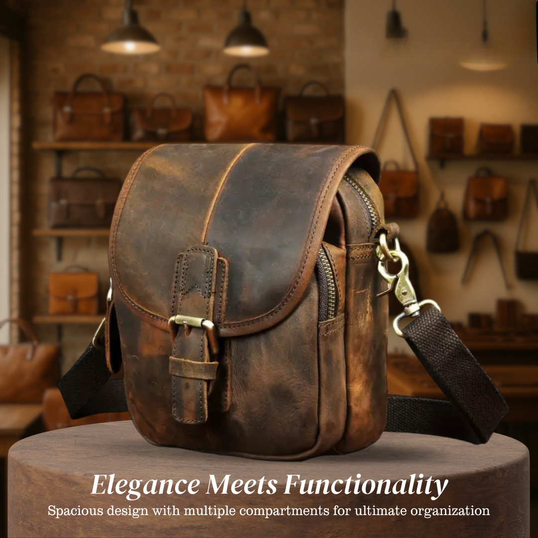 Ruth - Bolso bandolera compacto de piel Sovereign