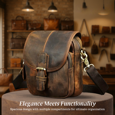 Ruth - Bolso bandolera compacto de piel Sovereign