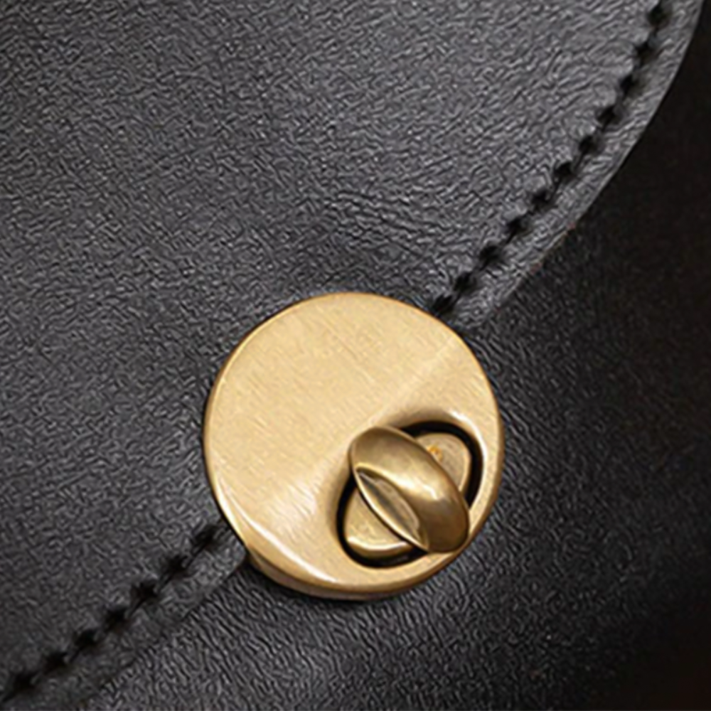 Clara - Bolso de cubo de cuero estilo retro chic