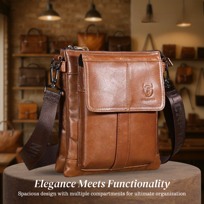 Nellie - Bolso bandolera de piel con dije vintage