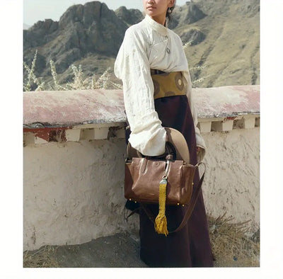 Frances - Bolso de fin de semana de piel refinada