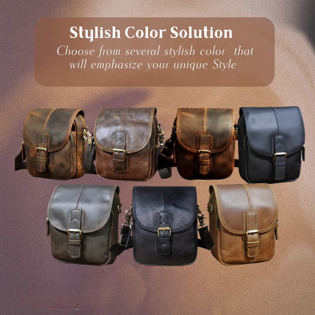 Ruth - Bolso bandolera compacto de piel Sovereign