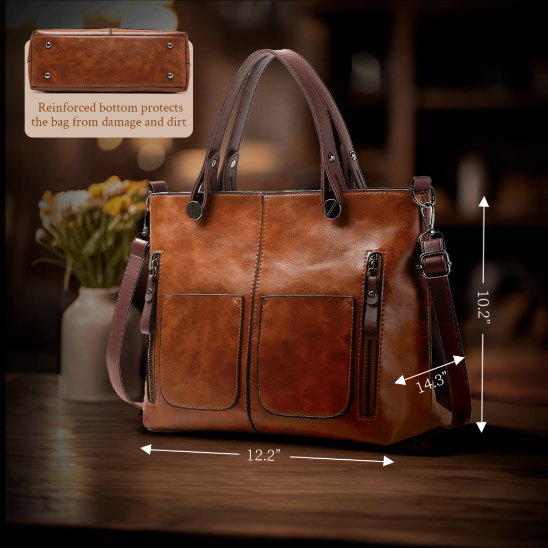 Nancy - Bolso de hombro de piel con elegancia atemporal