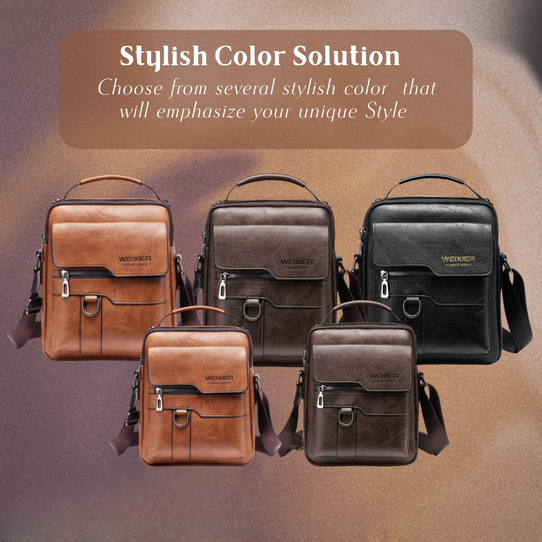 Doris - Bolso de hombro de piel refinada Heritage