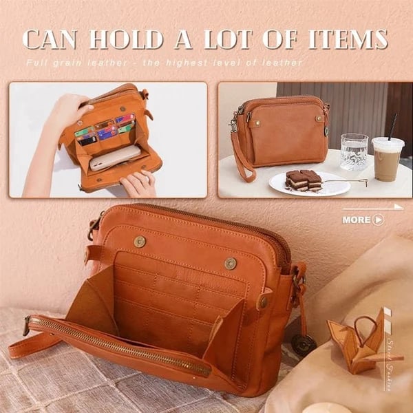 Perla - Bolso de piel clásico de obra maestra 