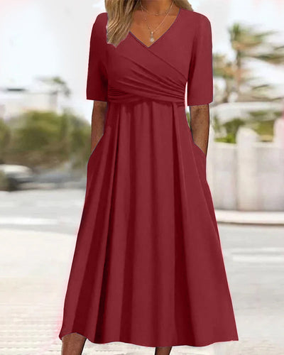 Vestido cruzado elegante Fabia™