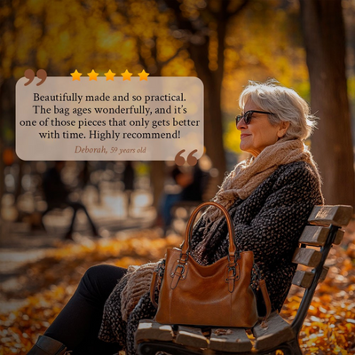 Louise - Bolso de hombro de piel con un elegante toque de elegancia