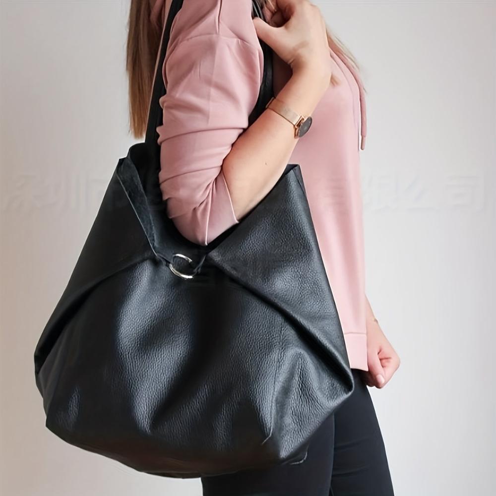 Therese - Bolso tote de piel con diseño retro radiante