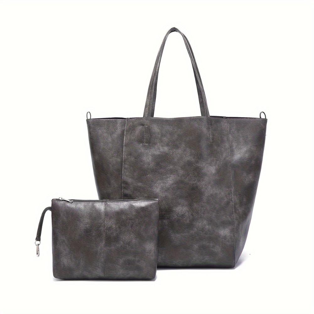 Ellen - Bolso tote de piel suave y retro