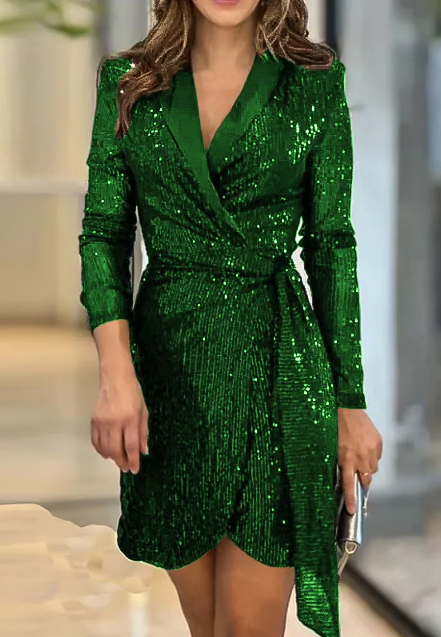 Vestido blazer con lentejuelas Darla™