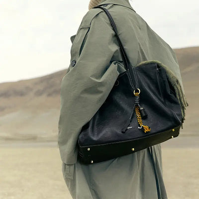 Frances - Bolso de fin de semana de piel refinada