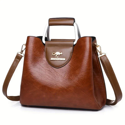 Isabella - Elegante bolso de cuero tipo cubo