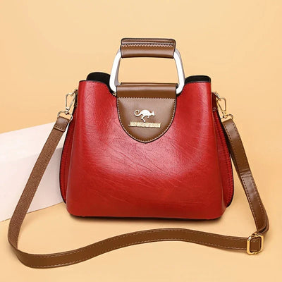 Isabella - Elegante bolso de cuero tipo cubo