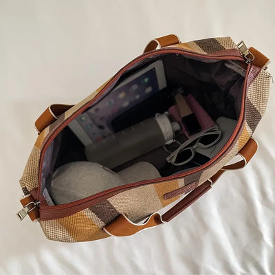 Abigail - Bolsa de lona clásica vintage