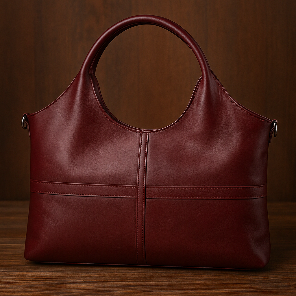 Virginia - Bolso de mano de cuero esencial y elegante