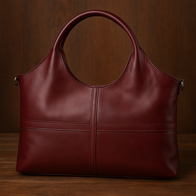 Virginia - Bolso de mano de cuero esencial y elegante
