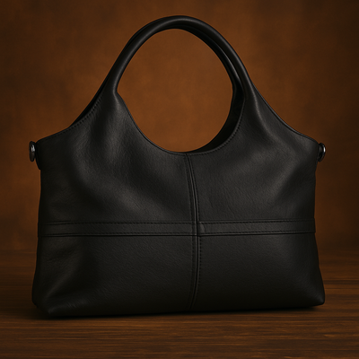 Virginia - Bolso de mano de cuero esencial y elegante
