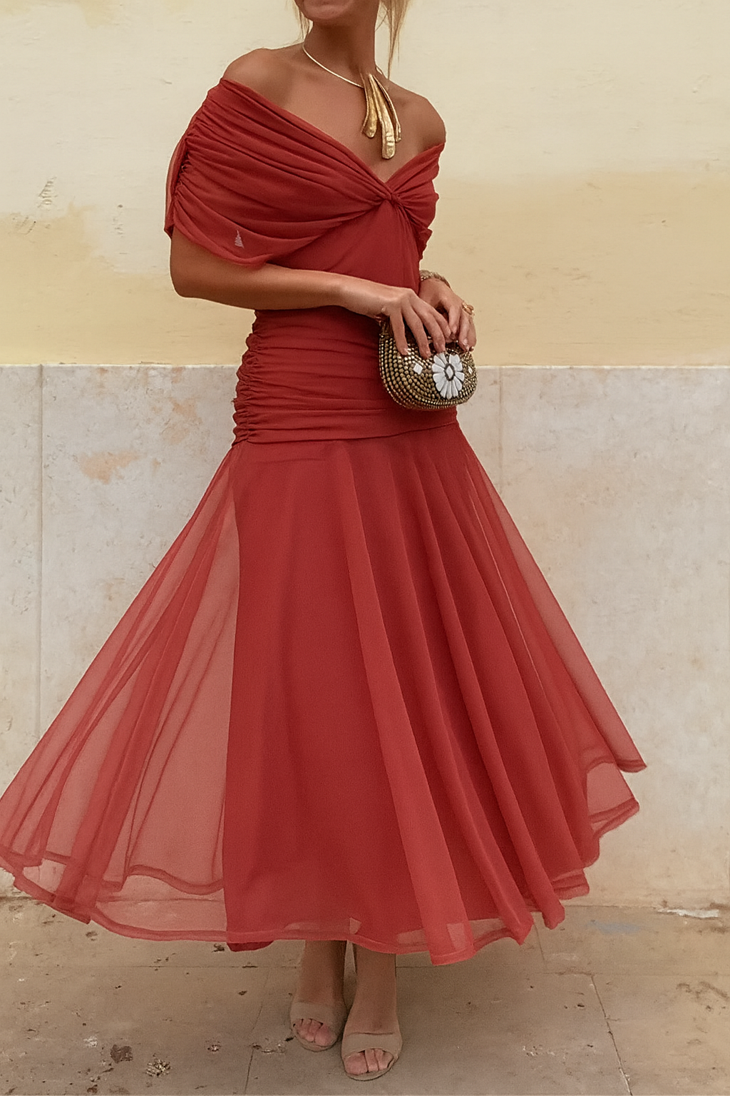 Vestido elegante de malla Orianna™