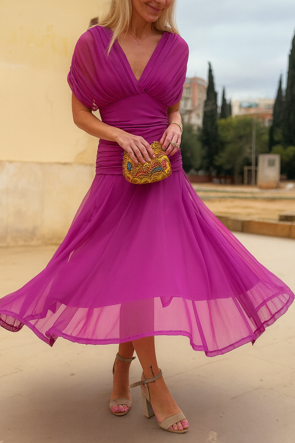 Vestido elegante de malla Orianna™