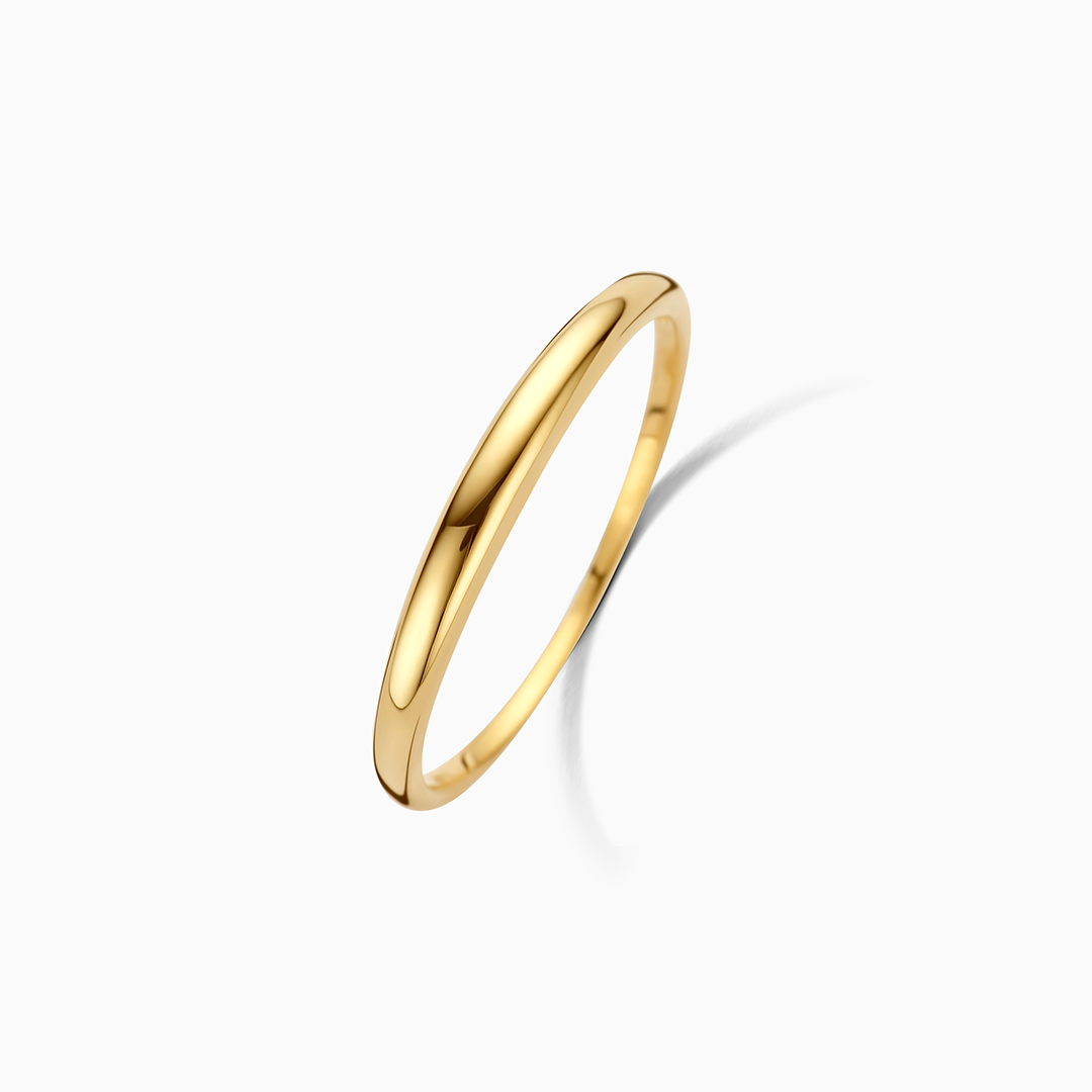 Anillo de cúpula delgada | Oro