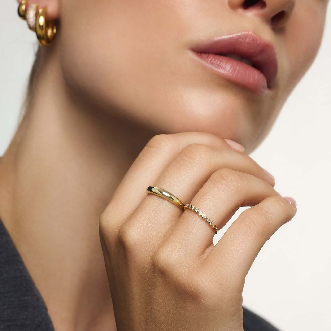 Anillo Midi Dome | Oro