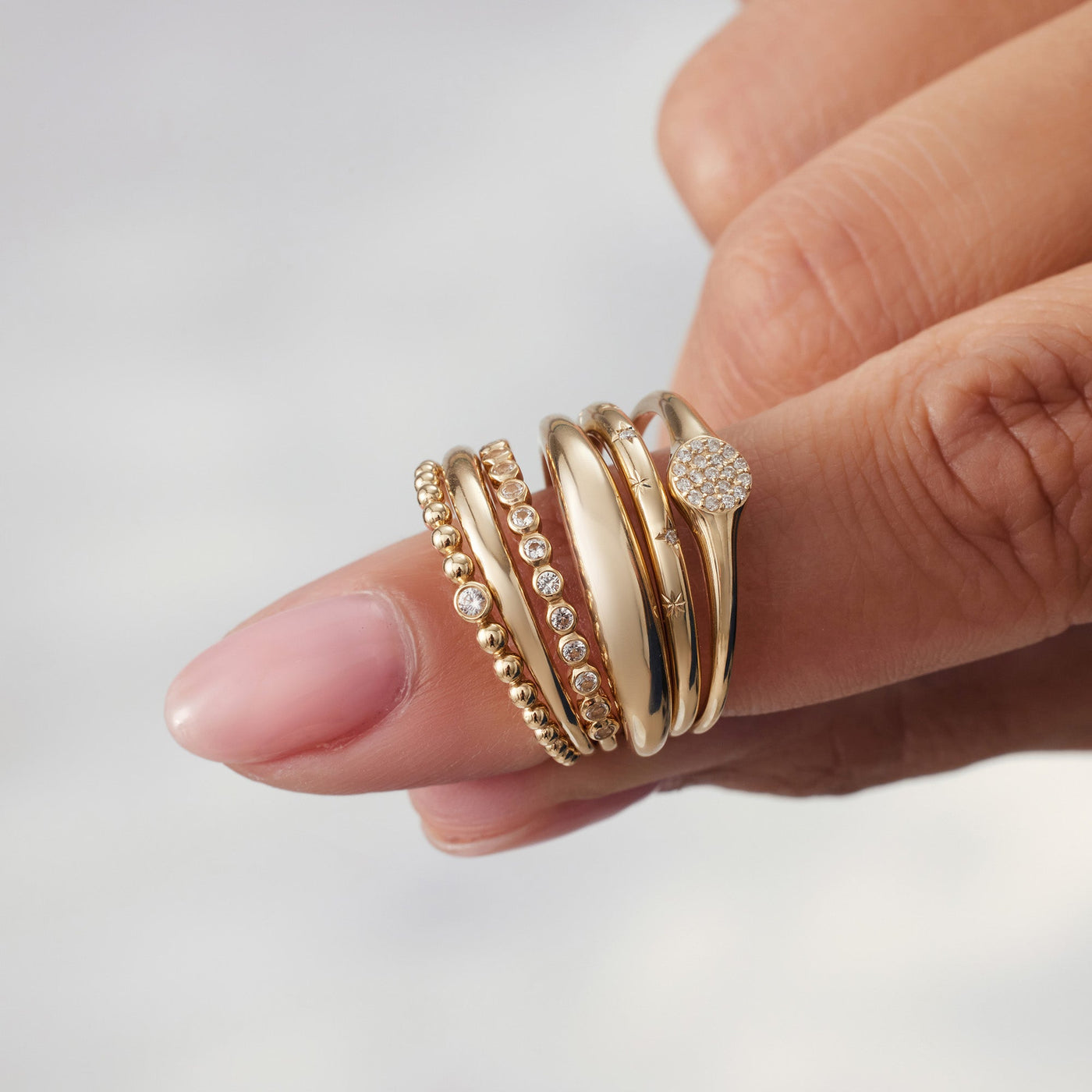Anillo Midi Dome | Oro