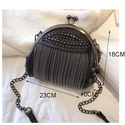 Lina - Bolso de cuero retro chic 