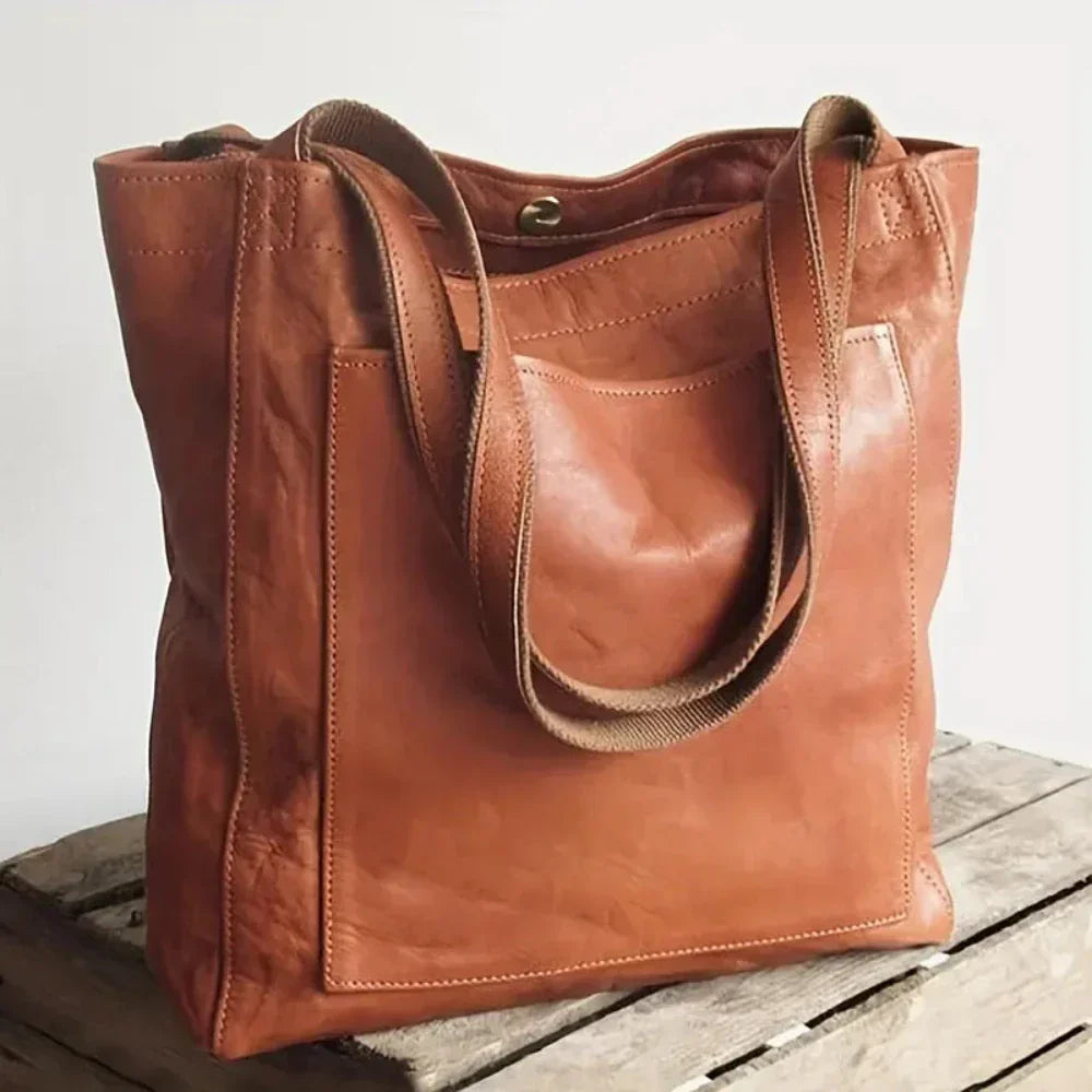 Carol - Bolso tote de cuero moderno y elegante