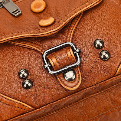 Laura - Bolso bandolera clásico de piel vintage