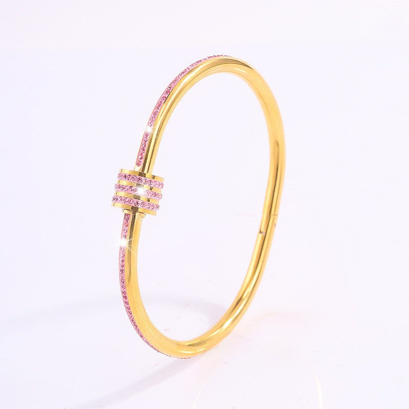 Pulsera Tessandra Virelli Rosa | Oro