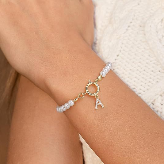 Pulsera con letras Auden Clé | Oro