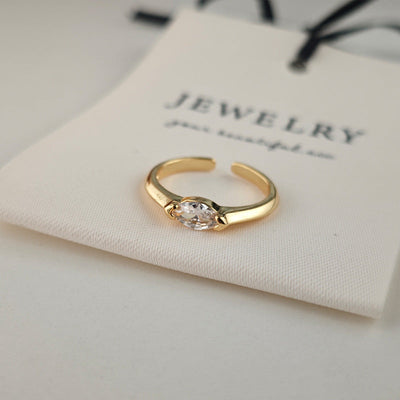 Anillo Aya Sterling | Oro blanco